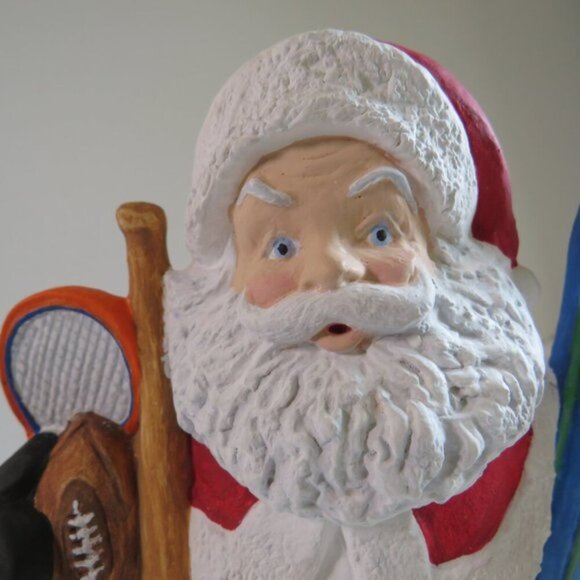 Santa Claus Sports Christmas Ceramic Hand painted - Picture 6 of 11